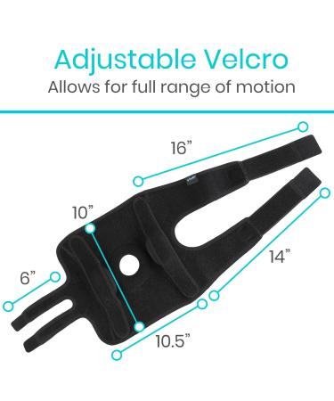 Vive Hinged Knee Brace for ACL & Meniscus Tear - Lightweight Breathable Open Patella Support with Side Stabilizers - Adjustable Comfort for Men & Women - Small Size - Buy Online on GoSupps.com