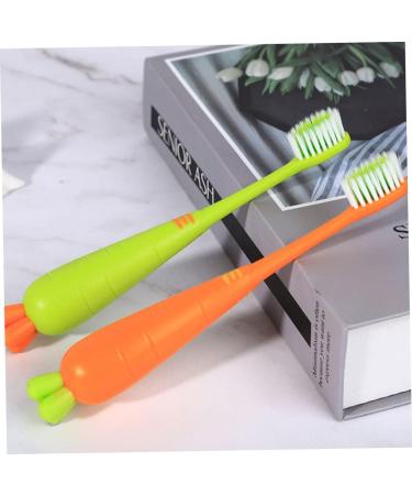 FRCOLOR 12 Pcs Kids Cartoon Carrot Toothbrush Set - Lovely Children's Toothbrushes for Healthy Teeth - Buy Online on GoSupps.com