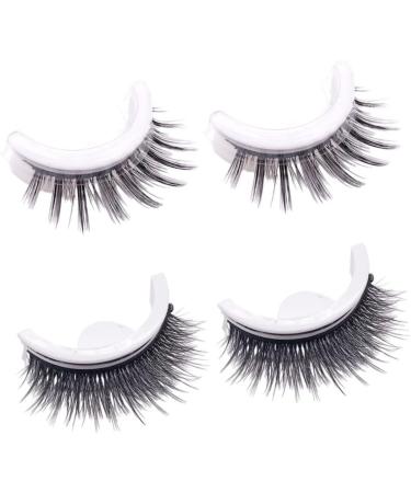 Self Adhesive Eyelashes Waterproof Thick False Lash Reusable Bushy Fluffy Eyelashes 1Pair. Bushy Style - Buy Online on GoSupps.com