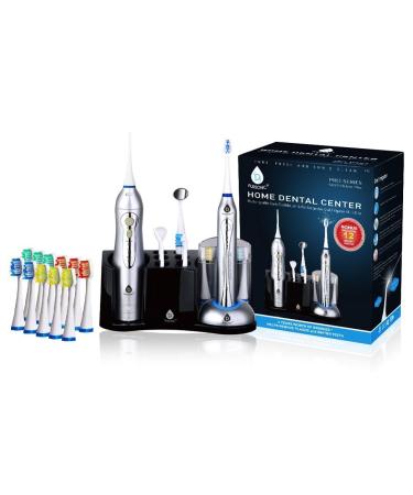 Pursonic S625 Rechargeable Sonic Toothbrush & Water Flosser with 12 Brush Heads - Buy Online on GoSupps.com