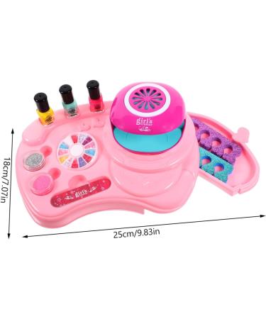 Healeved 3 Sets Nail Art Set Toy Nail Art Decoration Kit Kids Tool Kit Nail Decorations for Nail Art Toys for Girls Nail Gel Polish Children Nail Art Kit Pink Make up Decorate Plastic - Buy Online on GoSupps.com