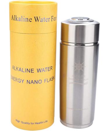 Bouteille d'eau Alcaline en Acier Inoxydable Portable Nano quilibre nerg tique Bio Lonizer Flacon pour Une Vie Saine (Argent) - Buy Online on GoSupps.com