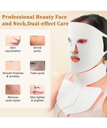 Hotodeal LED Face Mask - 7 Colors Light Therapy for Anti-Aging & Skin Rejuvenation | Foldable & Portable Silicone Mask for Face & Neck - Buy Online on GoSupps.com
