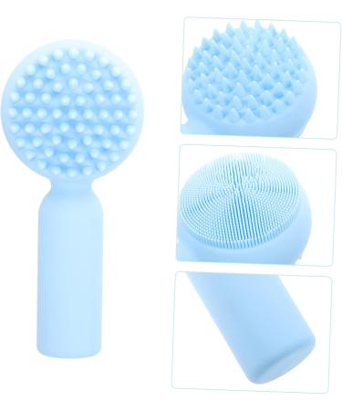 Didiseaon Silicone Face Brush Silicone Brush for Face Facial Scrub Brush Facial Exfoliator Brush Silicone Face Scrub Exfoliating Facial Brush Cleanser Silica Gel Double Sided 3d 11x5cm Sky-blue - Buy Online on GoSupps.com