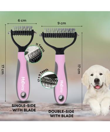 Mydaisy Undercoat Dog Brush - Best Long-Hair Cat & Dog Grooming Tool for Shedding - Buy Online on GoSupps.com