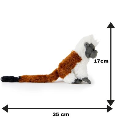 Zappi Co Plush Cotton Top Tamarin Stuffed Toy 35cm - Safari Animals Collection for Kids - Buy Online on GoSupps.com