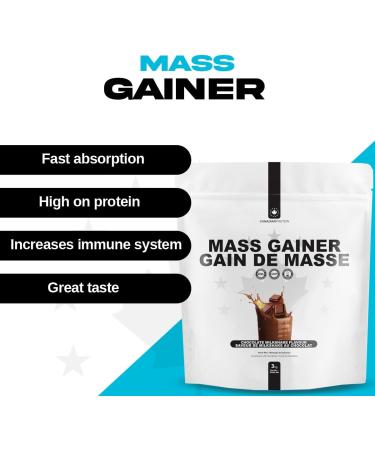 Canadian Protein Mass Gainer 54g of Protein | 3 kg of Chocolate Milkshake Flavoured Muscle Building Protein Shake | Contains Whey Protein Isolate Micellar Casein and Whey Protein Concentrate Chocolate 3 kg (Pack of 1) - Buy Online on GoSupps.com