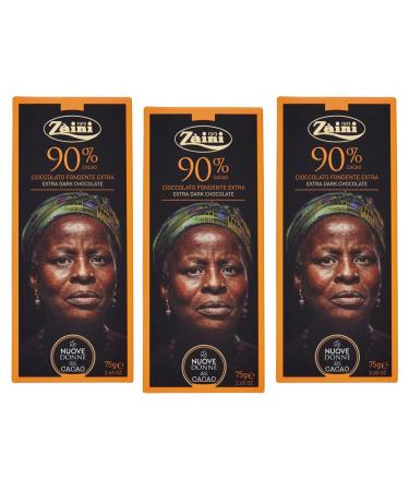 Backpacks Chocolate Bar Dark Chocolate 90% Cocoa 75g (Pack of 3)