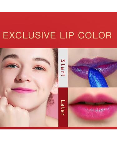 Buy Lip Plumper Stick Makeup - Blue to Pink Lip Tint & Stain Moisturizing & Waterproof Balm - 2 Pack for Women - Buy Online on GoSupps.com