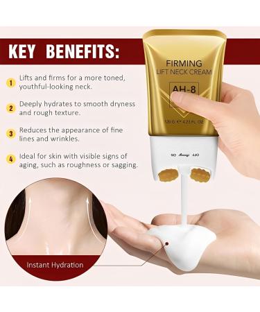 GNHG Neck Firming Cream firming cream for neck and d collet with hexapeptide reduces wrinkles fine lines and double chin firms and lifts loose skin - Buy Online on GoSupps.com