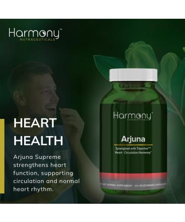 Arjuna Supreme Synergized with Triperine - HIghest Potency Maximum Bio-activity Liposomal Dr. Gumman's Harmony Nutraceuticals Herb for Cardiovascular Support 120 Vegan Capsules - Buy Online on GoSupps.com