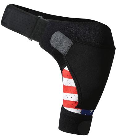 Harayaa Shoulder Support Cuff - Compression & Stability Belt for Gym Sports & Training - Red - Buy Online on GoSupps.com