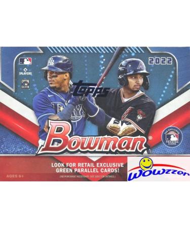 2022 Bowman Baseball EXCLUSIVE HUGE Factory Sealed Blaster Box with 72 Cards! Look for Rookie Cards & Autos of Anthony Volpe, Matt McLain, James Wood, Wander Franco, Kahlili Watson & More! WOWZZER!