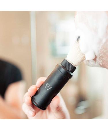 Blackbeard's Travel Shaving Brush - 21mm Synthetic Knot Lightweight 40g Perfect for Shaving Soap & Cream - Buy Online on GoSupps.com