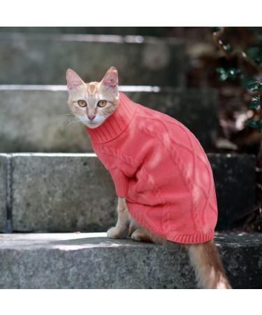 Winter Warm Pet Sweater for Cats & Dogs - Pink XS | Cozy Clothing for Small & Medium Dogs - Buy Online on GoSupps.com