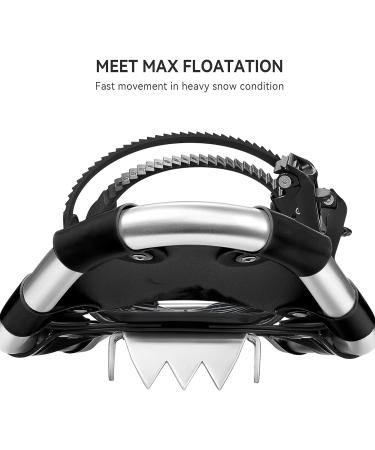 ALPS 14/17/21/25/30 Inch Lightweight Snowshoes for Women Men Youth Kids  Light Weight Aluminum Alloy Terrain Snow Shoes with Pair Antishock Trekking Poles  Free Carrying Tote Bag Black 14'' - Buy Online on GoSupps.com