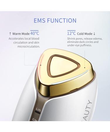 COSBEAUTY 6-in-1 Facial Massager | Anti-Aging Device | Skin Tightening, Firming, and Lifting | Waterproof & Rechargeable | White - Buy Online on GoSupps.com