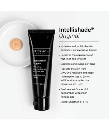 Revision Skincare Intellishade Original SPF 45 1.7oz + Brightening Facial Wash 6.7oz Bundle Anti-Aging Tinted Moisturizer with Sunscreen and Daily Exfoliating Cleanser for Radiant Healthy Skin - Buy Online on GoSupps.com