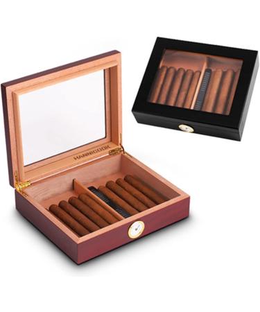Cigar Storage Box Cubes Cigar Humidor Humidifier Portable Humidor Humidifier with Men's Gift Cigar Storage Box Convenient Storage Cigar Box Red 25.9*22.1*6.6Cm - Buy Online on GoSupps.com