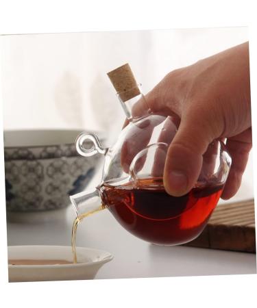 Zerodeko 2 Pcs Kitchen Oil Control Pot Honey Dispenser Container with Lid Oil Sealing Bottle Glass Caster Glass Storage Bottle with Cork Oil Dispenser Bottle Olive Oil Food Glass Bottle 11.5x10cmx2pcs Transparent Colorx2pcs - Buy Online on GoSupps.com