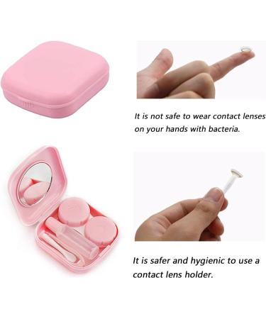 Pink Contact Lenses Container - Travel Set for Soft Lenses & Daily Accessories - Buy Online on GoSupps.com