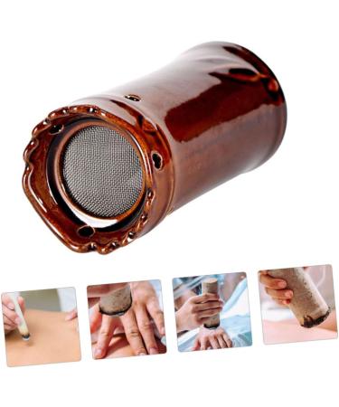 Beavorty Massage Tools - 2 STK Moxibustion Pot Set | Ceramic Moxa Canister & Burner for Relaxation & Wellness - Buy Online on GoSupps.com