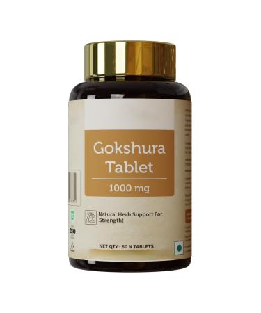 Gokshura Tablet 1000mg | Helps to Support Energy & Strength | Tribulus Terrestris | Energy Booster Supplements | General Wellness Tablets for Men & Women - 60 Tablets