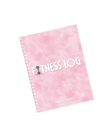 Pink Fitness Journal Workout Book - Fitness Planner - Daily Log Planner - Workout Log Book for Weight Loss, Lifting, WOD for Men & Women to Track Goals & Muscle Gain -Workout Accessories