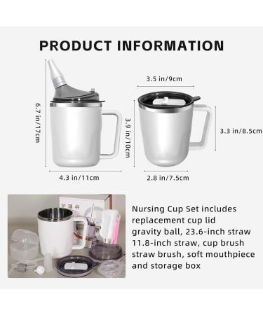 Bedridden elderly patients pregnant women postpartum straw cups Convalescent Feeding Cup with Straw for Bedridden Disabled Maternity Care Drinking - Buy Online on GoSupps.com