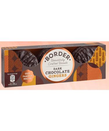 Border Biscuits The Legendary Dark Chocolate Ginger 150g (Pack of 6)