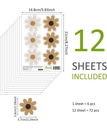 Funlife Waffle Daisy Wall Decal - Peel and Stick PVC Kids Wall Art for Nursery, Bedroom, Playroom - Buy Online on GoSupps.com