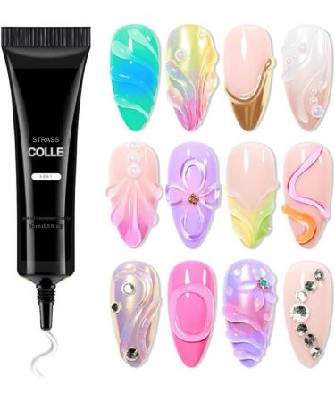Rhinestone Glue | Strong Nail Gel 15ml | Personal Care Supplies for Jewelry Making and Sculpting | Everyday Summer Party Spa Salon Travel Wedding Art - Buy Online on GoSupps.com