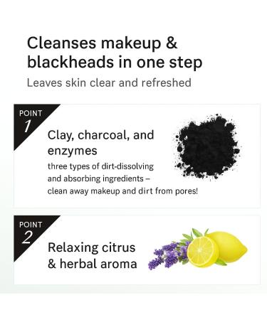Clayge Face Cleansing Oil All in One Facial Deep Cleanser & Makeup Removal with Clay & Charcoal for All Skin Types 6.4 fl oz / 190ml Made in Japan - Buy Online on GoSupps.com