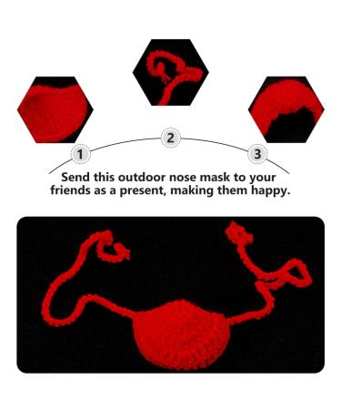Lurrose Outdoor Nose Masks - Red Protective Covers for Comfort & Safety | 5x5cm Cotton Nose Protection Accessories - Buy Online on GoSupps.com