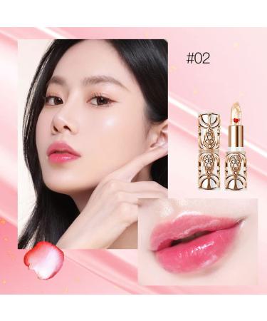Crystal Flower PH Color Changing Lip Balm | Luxury Mood Lipstick & Nourishing Gloss - Long Lasting Jelly Flower Formula - Buy Online on GoSupps.com