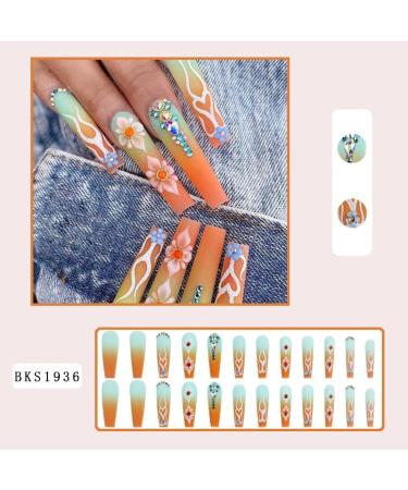Nail art patches beautiful and fashionable nail patches finger decorations cosmetics and decorative products long nails for hot girls with diamonds gradient camellia nail patches finished fake n Bks1936 Gradient Flame Armor Piece - Buy Online on GoSupps.com