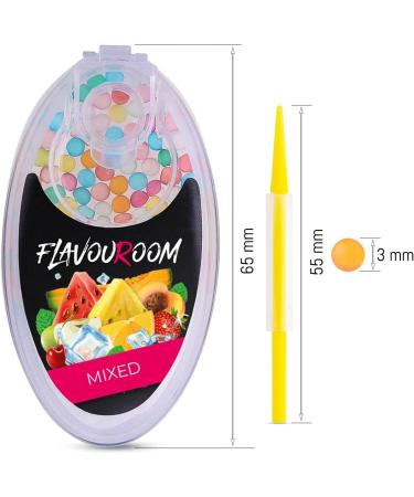 Flavoroom Premium Mix Capsules Set - 10 Gourmet Flavors 1000 Aroma Balls & Storage Box | Unforgettable Taste Experience - Buy Online on GoSupps.com
