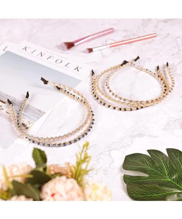Stylish Rhinestone Hair Bands - 5-Piece Non-Slip Elastic Headbands for Dancing Parties & Everyday Wear - Buy Online on GoSupps.com