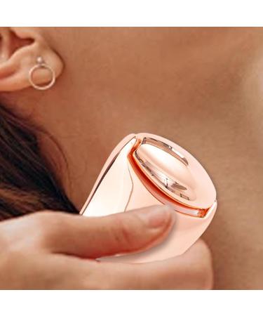 Manual Face Roller Metal Face Massager Lifting Roller Women Skin Care Beauty Rolling Tool For Massaging Neck Chin Eyes Cheekbones Nose Rose Gold Scraping Board + Rose Gold Roller - Buy Online on GoSupps.com