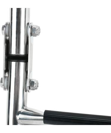 YaeMarine Stainless Steel 3 Step Folding Boat Ladder - Transom Foldable Stern Ladder with Mounting Screws (7101S) - Buy Online on GoSupps.com