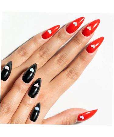 FRCOLOR 2 Boxes Heart Shaped Nail Ornaments Delicate 3D Nail Accessories Made of Resin - Buy Online on GoSupps.com