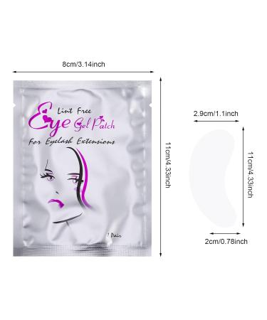 Fanshionide 50 Pairs Hydrogel Eye Pads for Eyelash Extensions - Perfect Eye Gel Patches for Lash Care - Buy Online on GoSupps.com