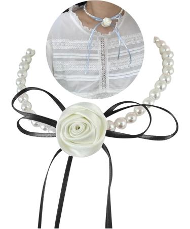 Buy Oralgos Sweet & Stylish Women's Necklace - Rose Cereal Pendants Choker with Pearls | Fashion-Forward Accessory - Buy Online on GoSupps.com