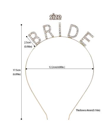 KALIONE Rhinestone Bride Headband - Elegant Rose Red Bridal Crown for Women | Bachelorette Party Headband - Buy Online on GoSupps.com