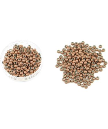 KOCONI 200Pcs 3mm Nano Rings Silicone Lined Hair Extension Beads - Light Brown 11 - Micro Beads for Hair Rings - Buy Online on GoSupps.com