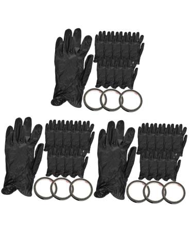 minkissy 3 Sets Sun Gloves Nail Striping Tapes Shield Gloves Uv Gloves Nail Art Protection Gloves Gel Nail Gloves Uv Protection Gloves Led Dry Lamp Gloves Nail Supplies Fingerless Pvc