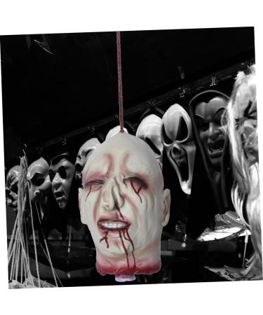 Realistic Zombie Head Halloween Decoration - Creepy Latex Pendant for Spook House Parties - Buy Online on GoSupps.com