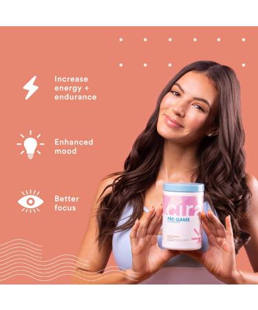 Pre-Game Women's Pre-Workout Powder - Energy Supplement for Endurance, Focus, Strength - 30 Servings, Blood Orange Flavor - Buy Online on GoSupps.com