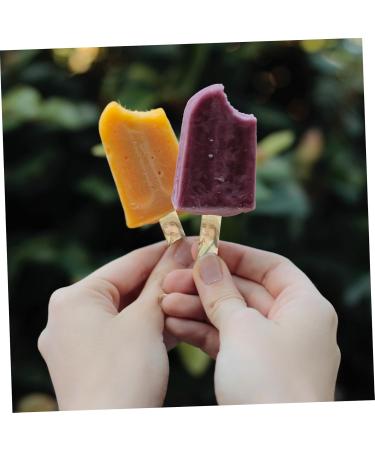 STOBOK 20pcs Ice Cream Stick Silicone Molds Popsicle Sticks for Crafts Jumbo Lollipop Diy Mold Giant Cake As Shown 7X1CM - Buy Online on GoSupps.com