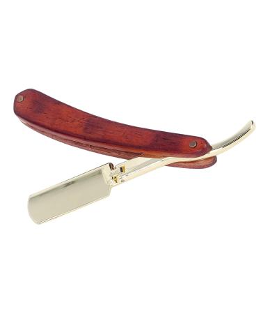 Professional Stainless Steel Manual Bartklingen Holder for Men | Hairdressing Bar Cutter Rack with Beech Handle - Buy Online on GoSupps.com